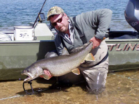 Tom Knight fly caught laker!