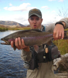 Walter Foster with a Yampa River Rainbow Trout