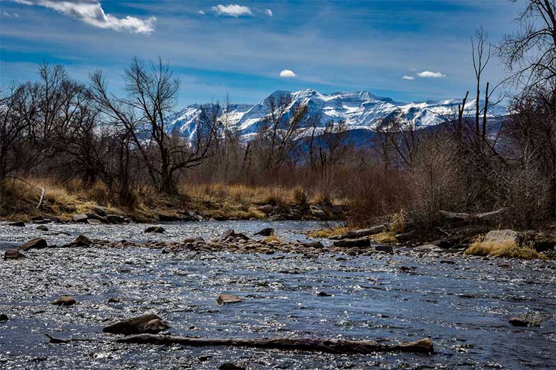 middle provo winter and mount timpanogos